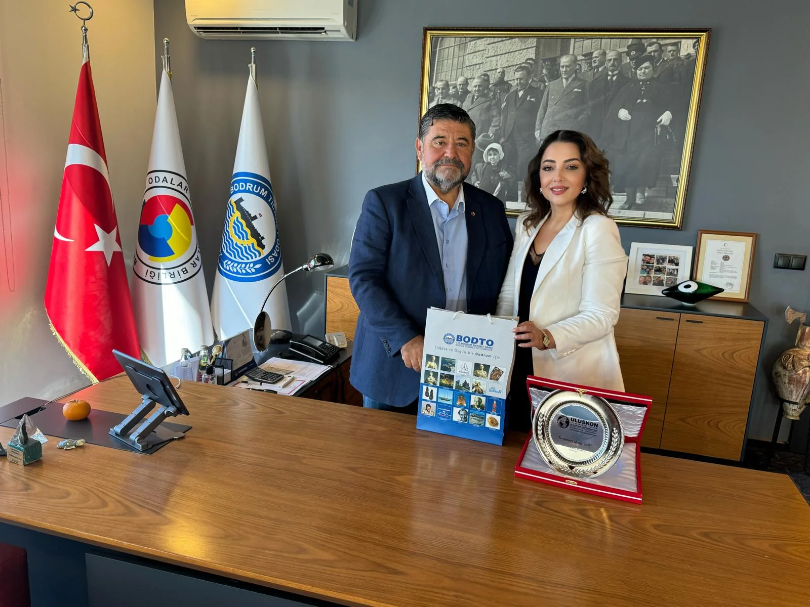 Uluskon ve Bodrum Ticaret Odası Arasında İş Birliği Yapma Kararı Alındı