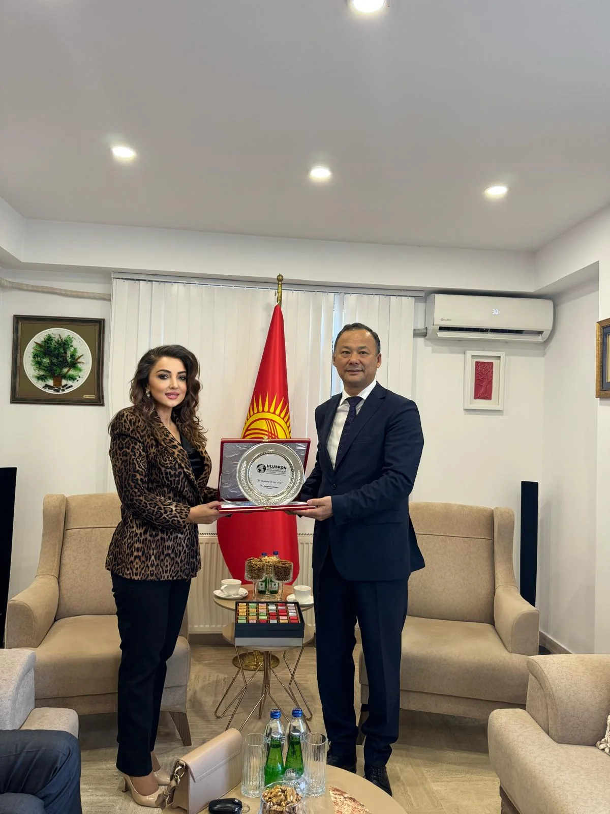 President Atasoy visited the Embassy of the Kyrgyz Republic in Ankara