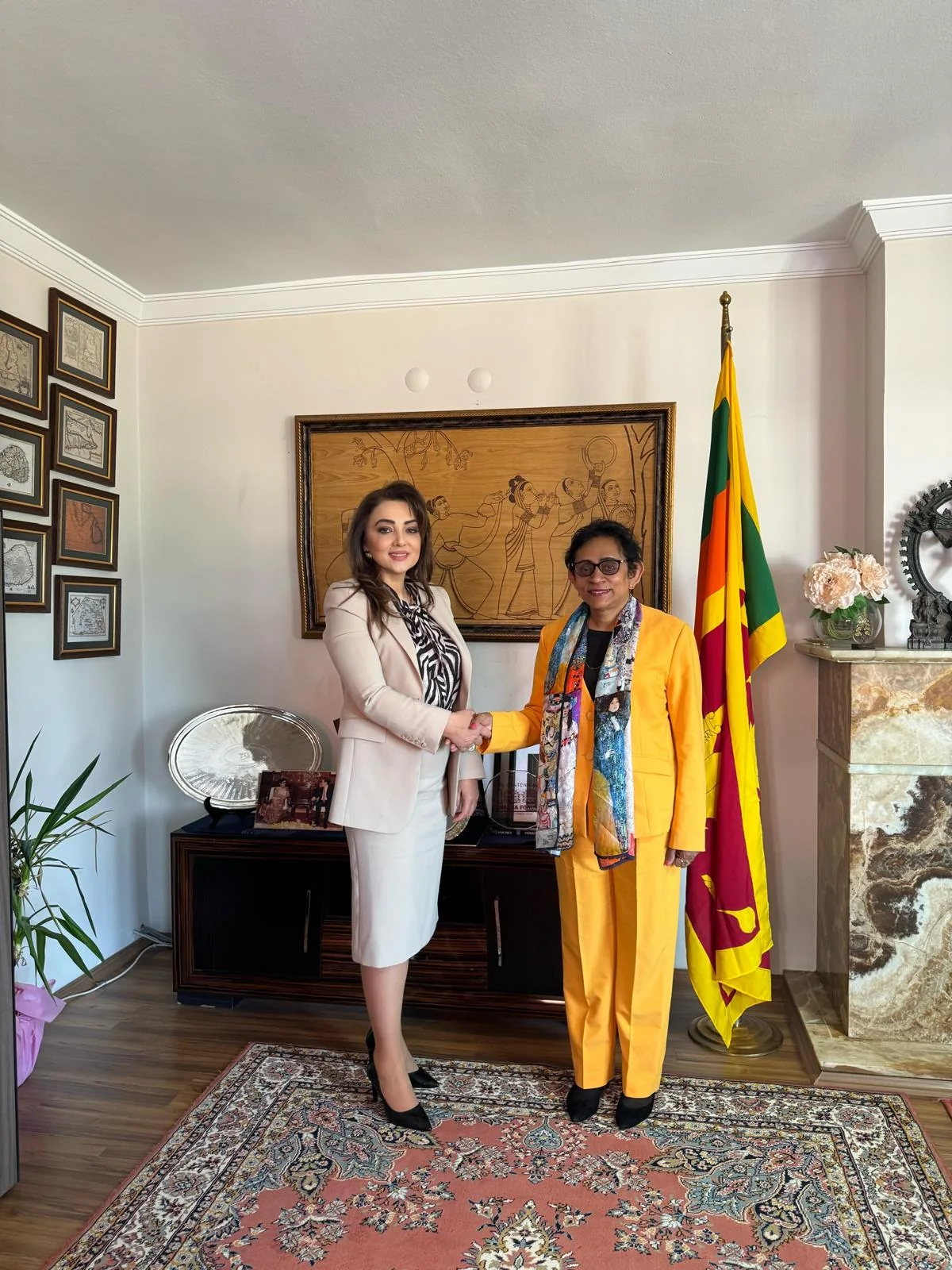 Presıdent Atasoy Vısıted the Srı Lankan Embassy