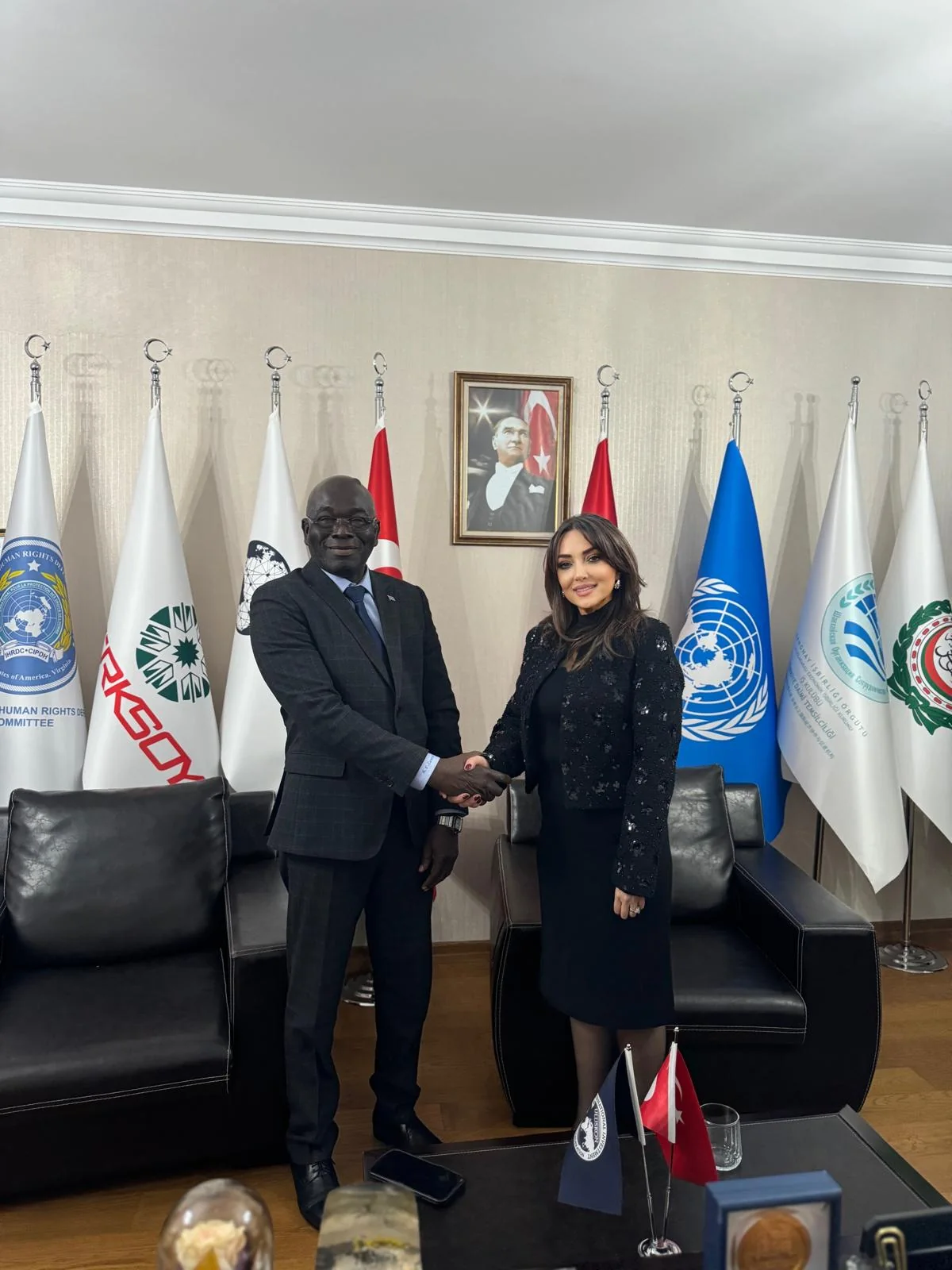 Vısıt From the Gambıan Ambassador to Uluskon Presıdent Nezaket Emıne Atasoy