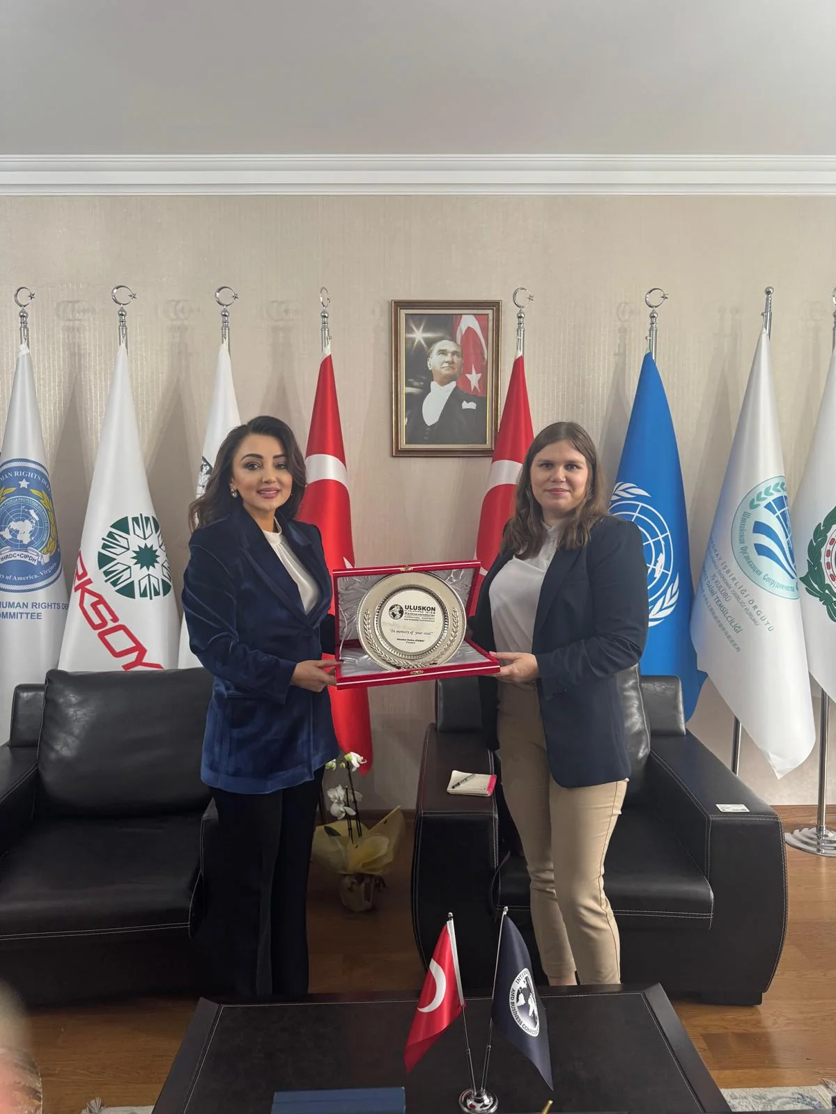 A Courtesy Visit from Nicaraguan Ambassador Tatiana Daniela Garcia Silva to ULUSKON President Atasoy