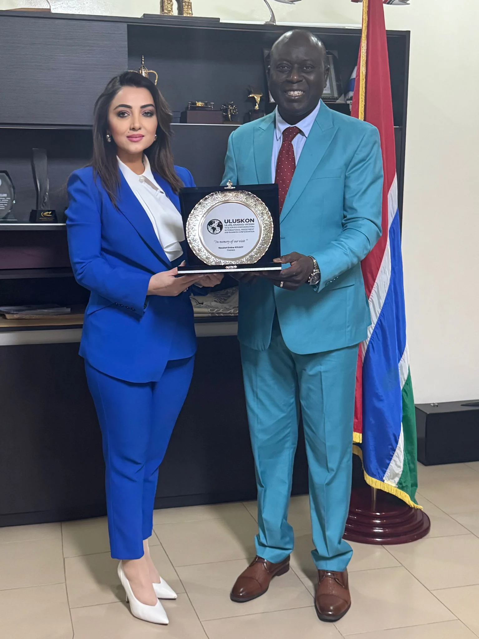 Uluskon Presıdent Atasoy Met Wıth the Gambıa’s Mınıster of Transport, Works and Infrastructure