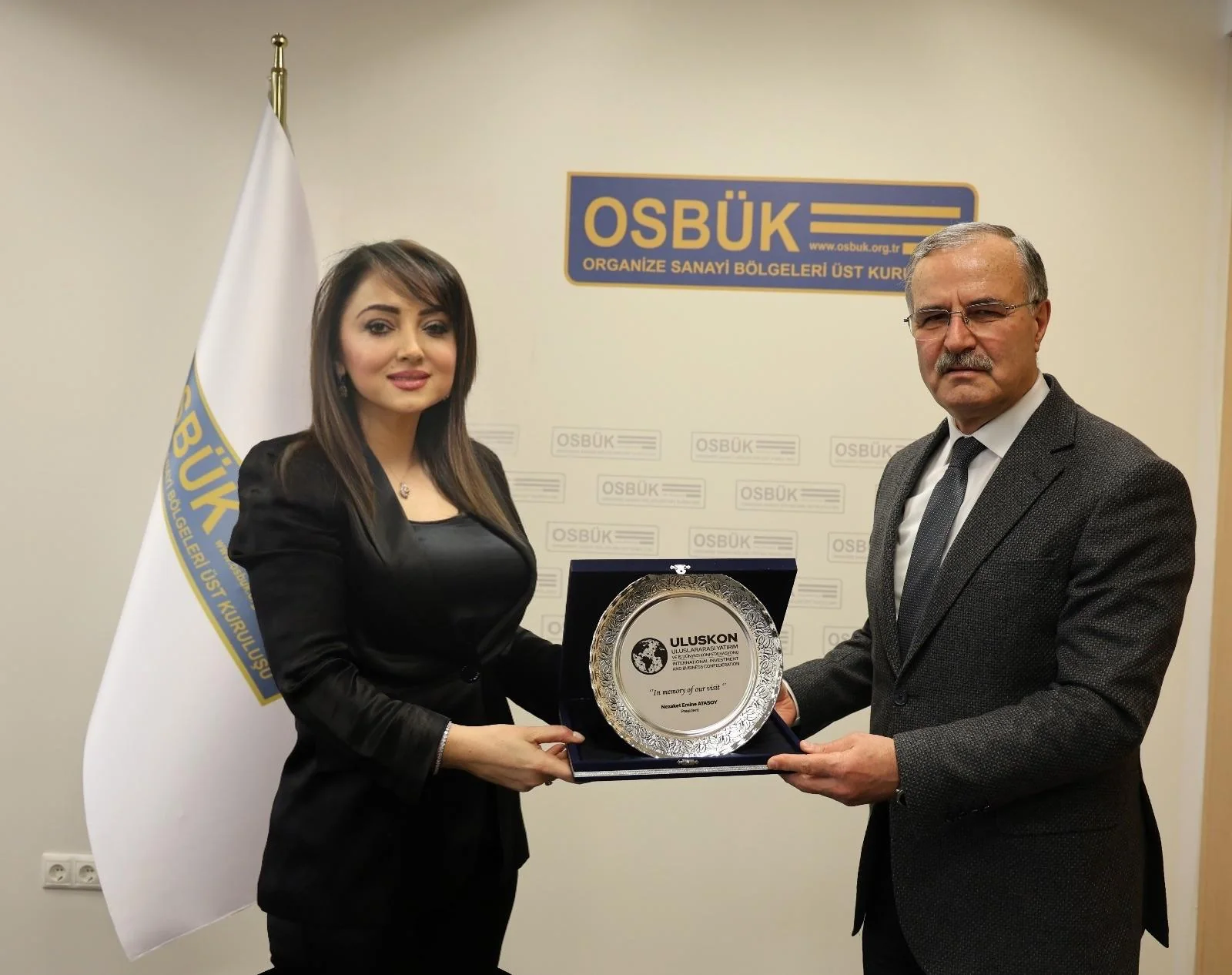 Important Meeting Between ULUSKON President Nezaket Emine Atasoy and OSBÜK President Memiş Kütükçü
