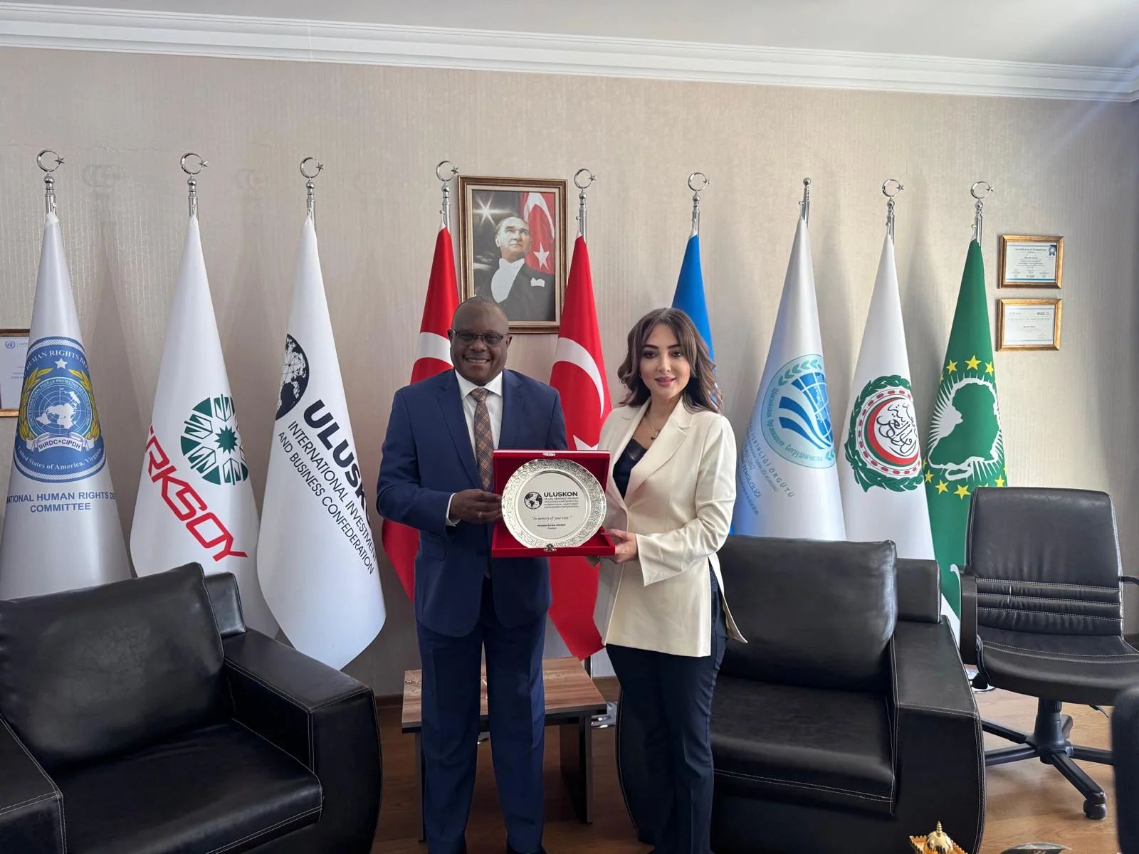 Başkan Atasoy Zambiya Büyükelçisi’ni Ağırladı