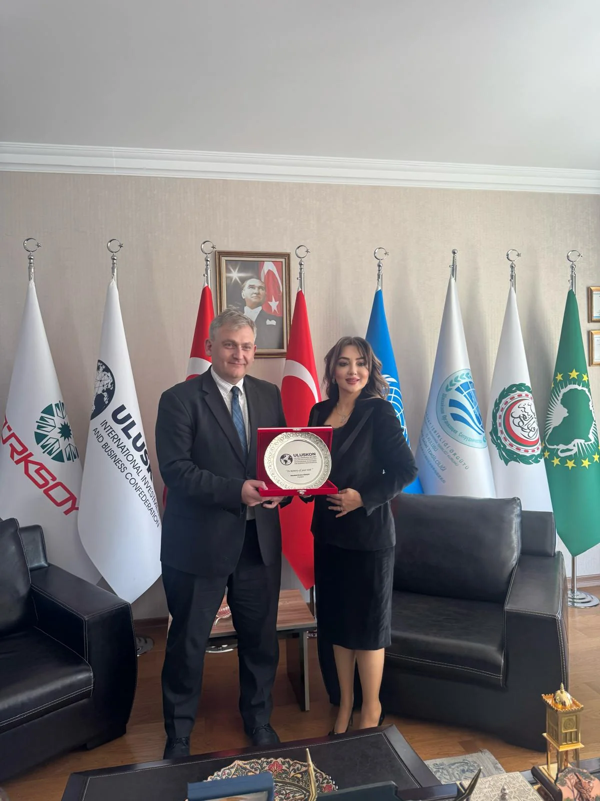 Presıdent Atasoy Hosted the Deputy Head of Mıssıon of the Georgıan Embassy In Ankara
