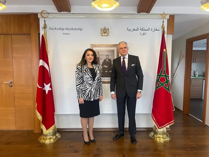 Uluskon Presıdent Atasoy Held a Cooperatıon Meetıng Wıth Moroccan Ambassador Lazreq