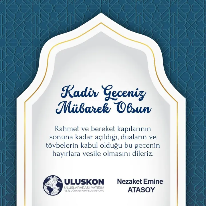 Kadir Geceniz Mübarek Olsun!