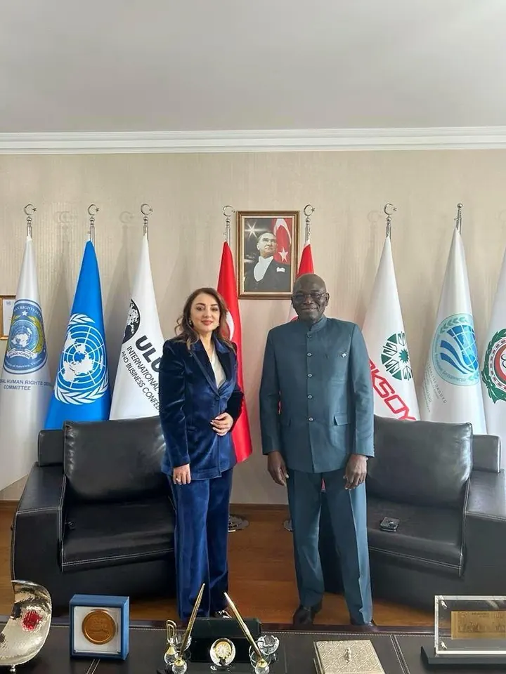 Visit from Gambian Ambassador to ULUSKON President Nezaket Atasoy