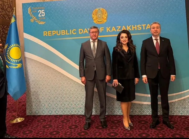 Uluslararası Yatırım ve İş Dünyası Konfederasyonu (ULUSKON) Genel Başkanı ve Birleşmiş Milletler İyi Niyet Elçisi Nezaket Emine Atasoy, Kazakistan Milli Günü törenine katıldı